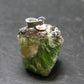 Tsavorite Gem Green Garnet Sterling Silver Pendant From Tanzania - 0.9" - 6.40 Grams