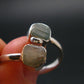 Blue Zircon Ring 925 Silver from Cambodia - Size 9