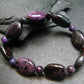 Sugilite Genuine Bracelet ~ 7 Inches ~ 16mm Oval Beads
