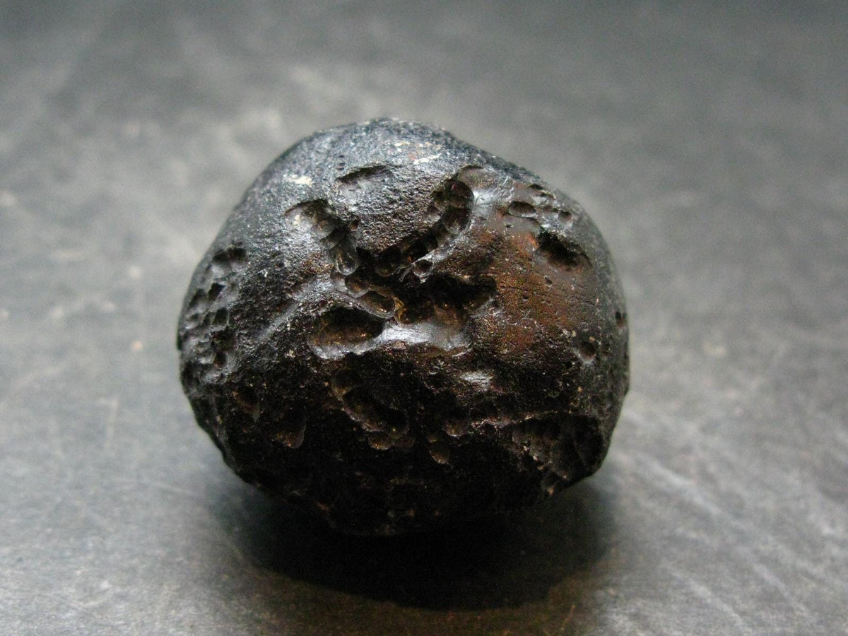 Rare Large Black Tibetan Tektite Raw Piece from Tibet - 1.3" - 40.30 Grams