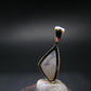 Raw Rare Natrolite Crystal Silver Pendant From Russia - 0.7" - 0.81 Grams