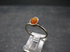 Spessartine Garnet Silver Ring From Tanzania - Size 8 - 2.05 Grams