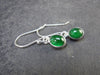 Tsavorite Gem Green Garnet Sterling Silver Earrings from Tanzania - 1.72 Grams