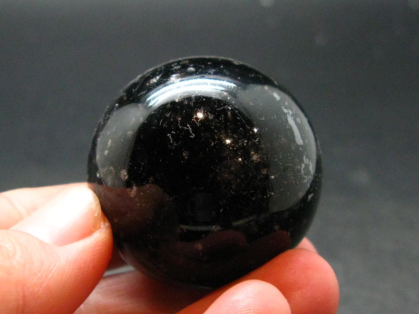 Incredible Cintamani Stone Pearl of Fire Sphere Ball from Indonesia - 1.2" - 63.0 Grams