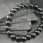 Shungite Genuine Bracelet ~ 7 Inches ~ 8mm Round Beads