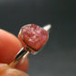 Pezzottaite Crystal Silver Ring From Madagascar - Size 8 - 2.10 Grams