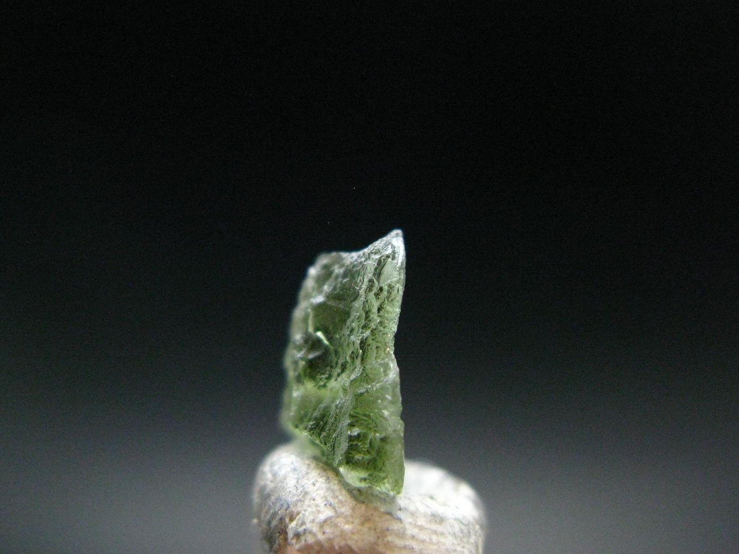 Moldavite Tektite Raw Bead from Czech Republic - 11 mm - 1.65 Carats