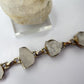 Raw Natural Phenakite (Phenacite) Crystal Bracelet in Sterling Silver - Weight 14.01 g