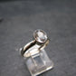 Phenakite Phenacite Crystal Facetted Silver 1.71 Carats Ring From Russia - Size 8 - 2.03 Grams