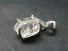 Fine Natural Herkimer Diamond Silver Pendant From New York - 0.8" - 2.48 Grams