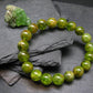Peridot Genuine Bracelet ~ 7 Inches ~ 10mm Round Beads