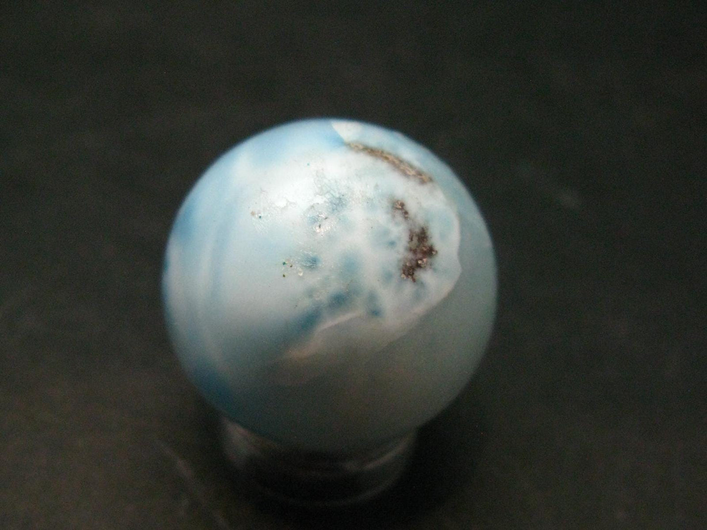 Larimar Sphere From Dominican Republic - 0.9" - 19.16 Grams