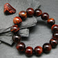 Bulls Eye (Red Tiger Eye) Genuine Bracelet ~ 7 Inches ~ 12mm Beads