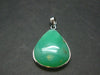 Chrysoprase Silver Pendant From Australia - 1.4" - 8.38 Grams