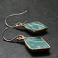 Amazonite Silver Earrings from Russia - 3.39 Grams