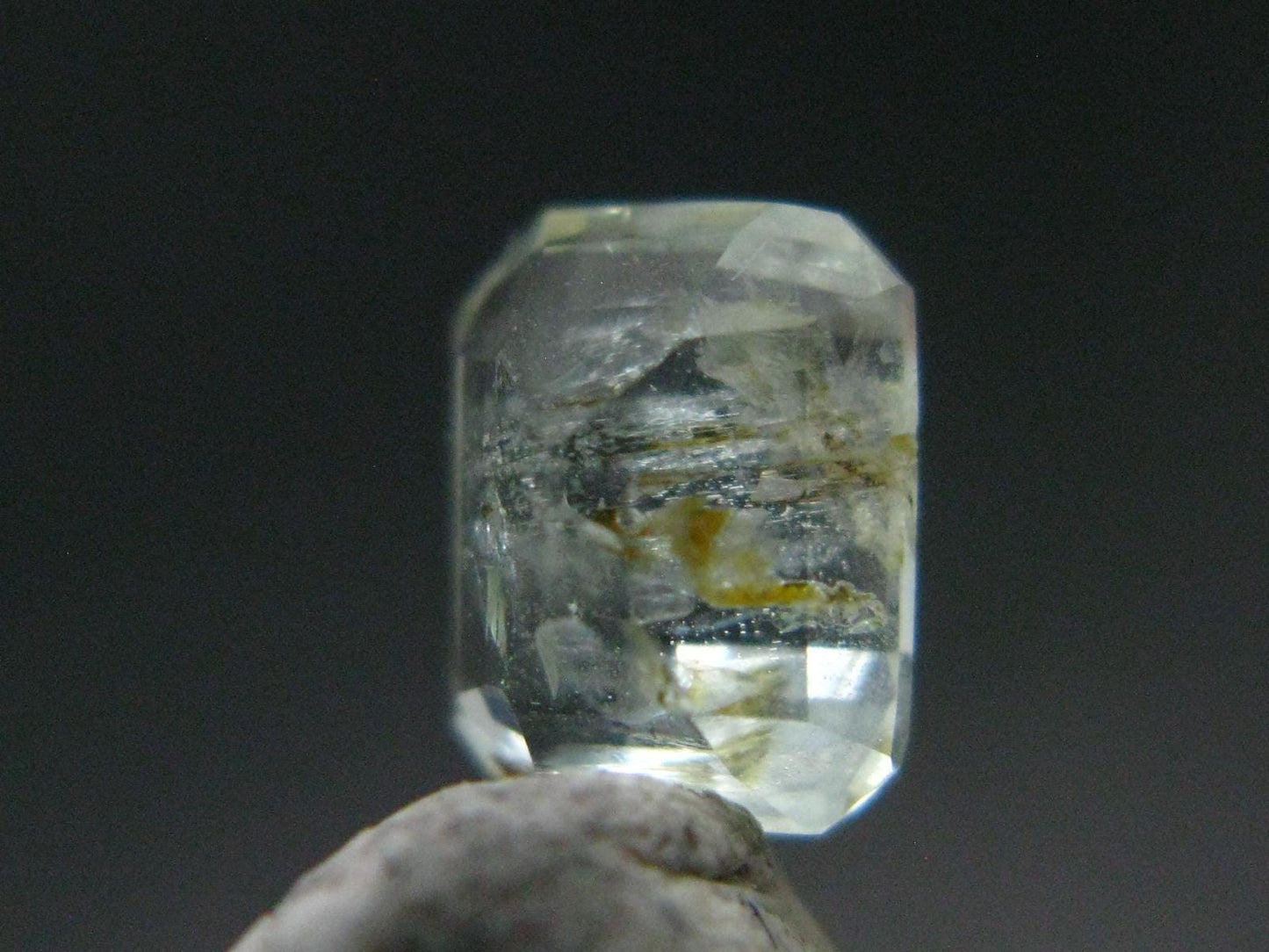Rare Gem Natrolite Cut Stone from USA - 1.59 Carats