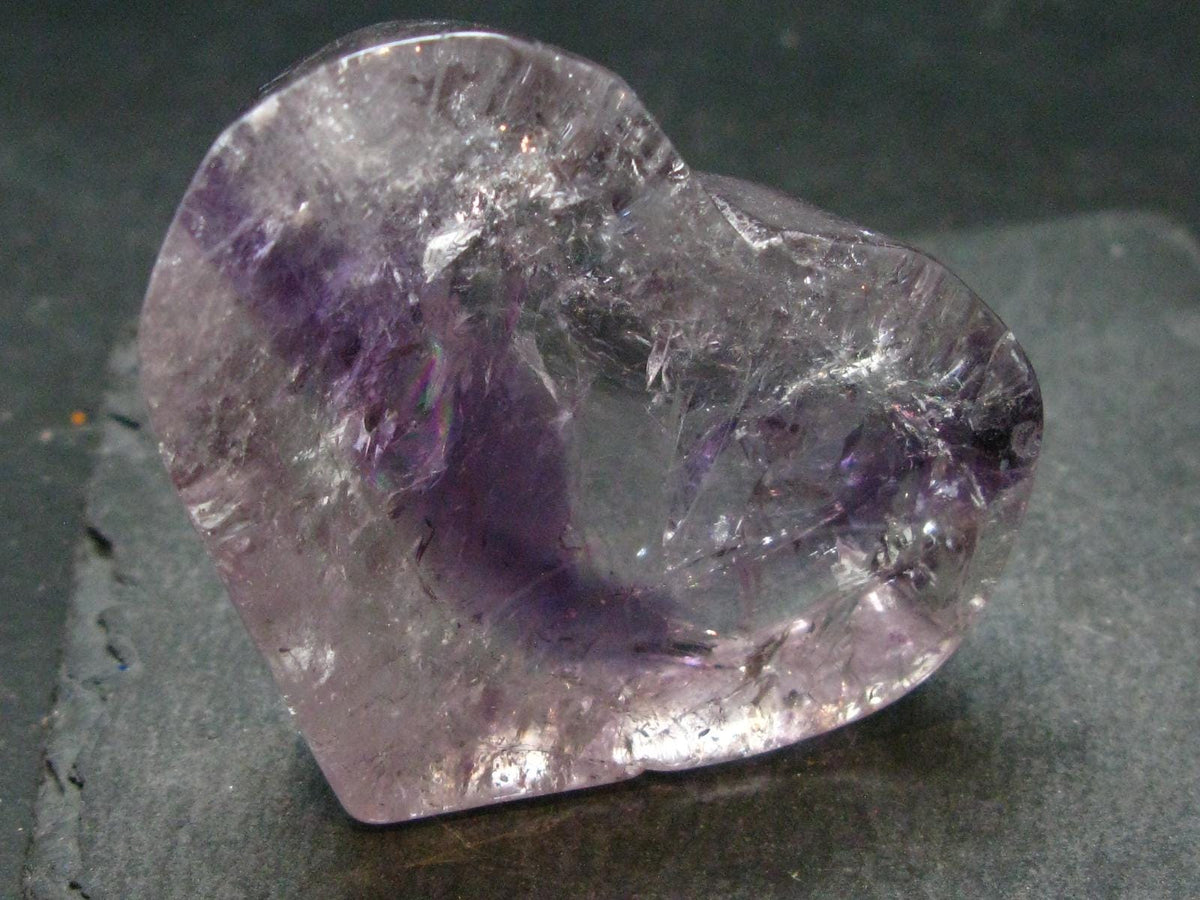 Amazing Natural Amethyst Heart from Brazil - 1.8" - 68.73 Grams