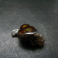 Fire Agate Silver Pendant From Mexico - 1.0" - 3.0 Grams