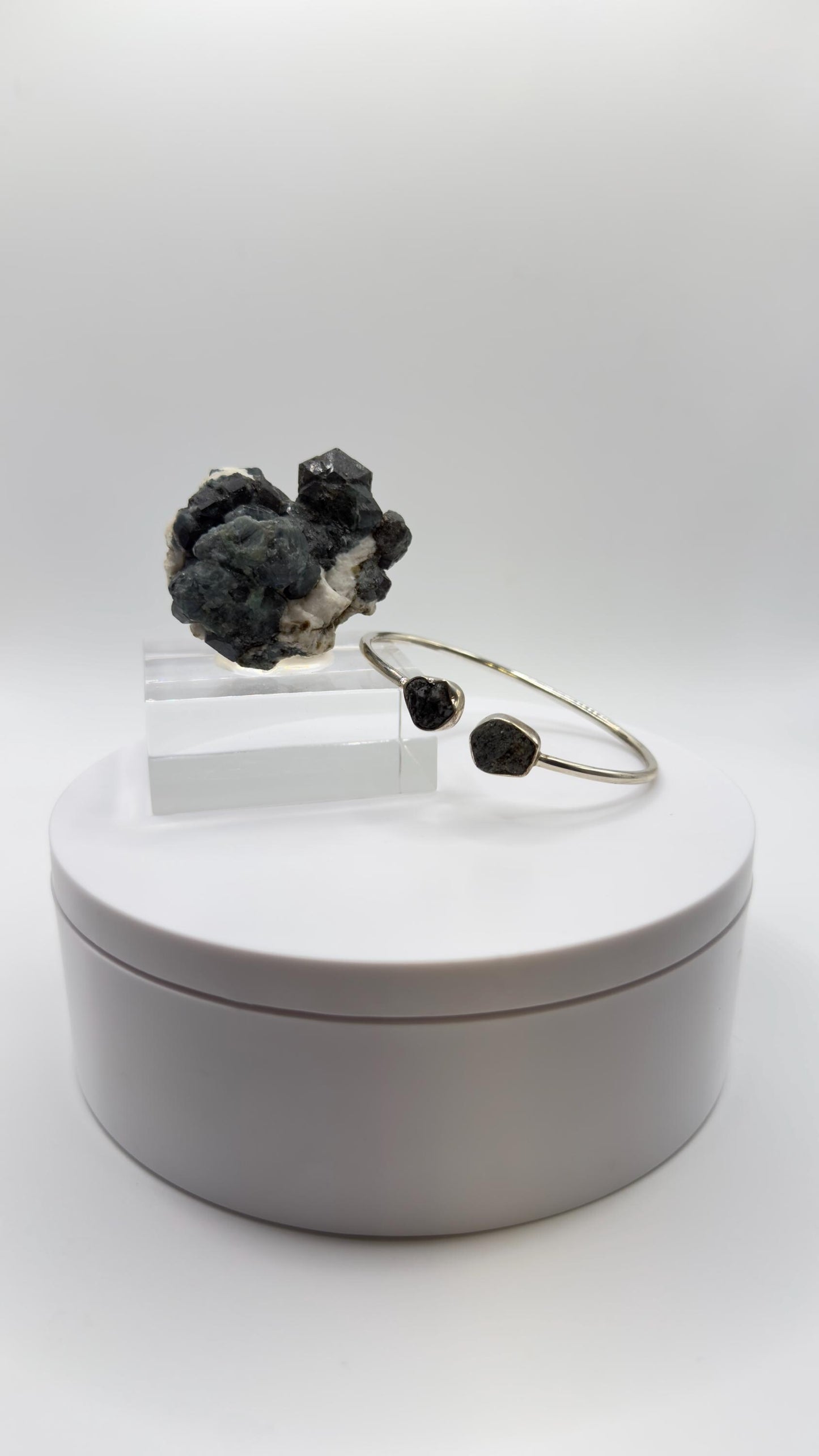 Alexandrite Cuff Bracelet Raw Color Change Gemstone Silver Open Bangle June Birthstone Jewelry