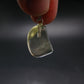 Gem Libyan Desert Glass Tektite Pendant Sterling Silver from Libya - 1.0" - 2.9 Grams