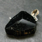 Black Tourmaline Schorl Silver Pendant From Brazil - 1.4" - 7.44 Grams