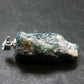 Extremely Rare Rough Grandidierite Silver Pendant From Madagascar - 1.2" - 3.91 Grams