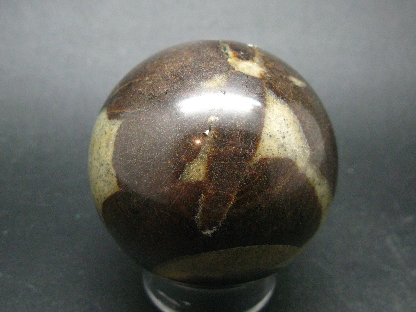 Rare Staurolite crystal in matrix Sphere Ball from Russia - 2.1"