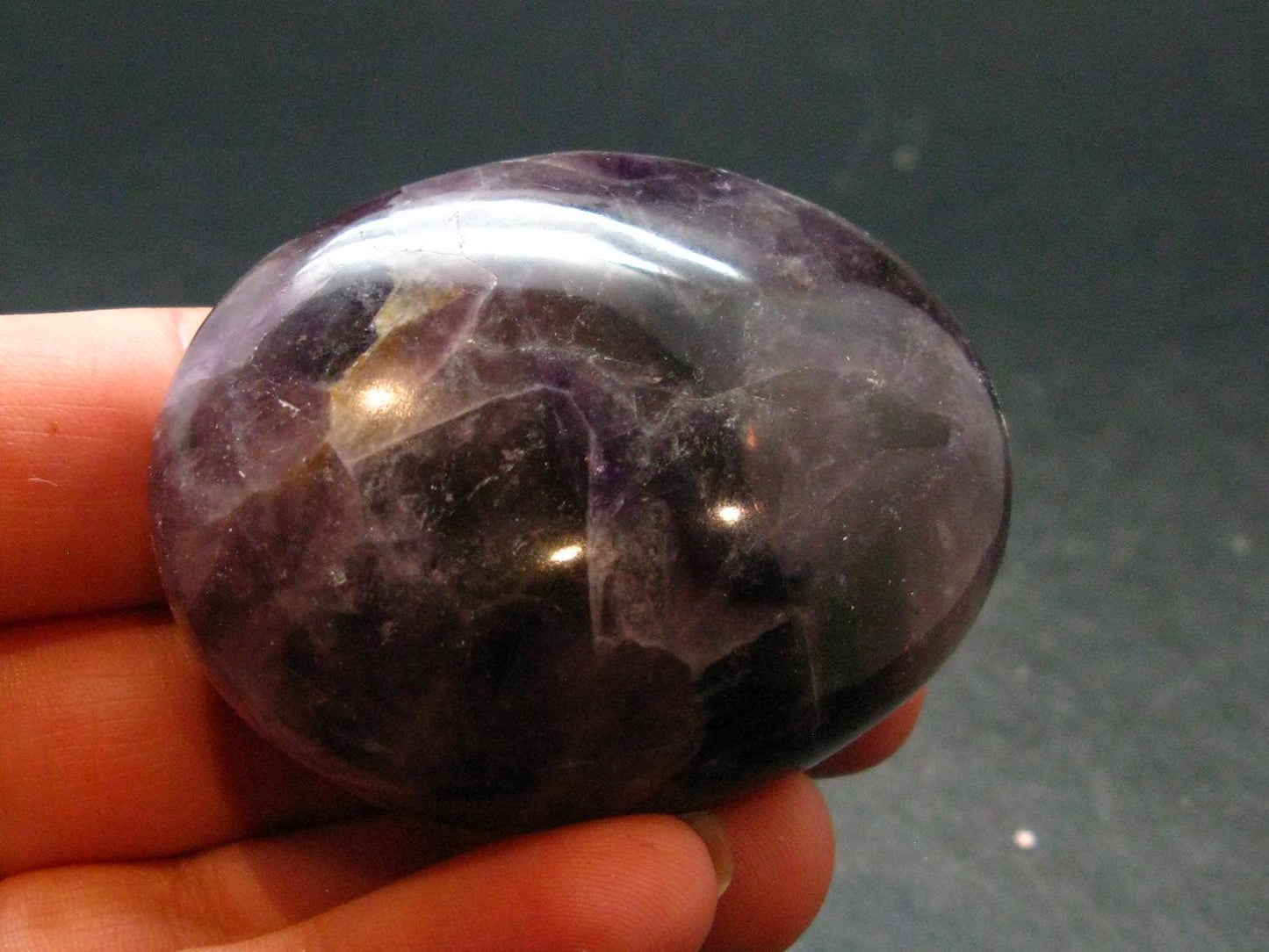 Rare Auralite Super 23 Amethyst Tumbled Stone From Canada - 2.1" - 71.50 Grams