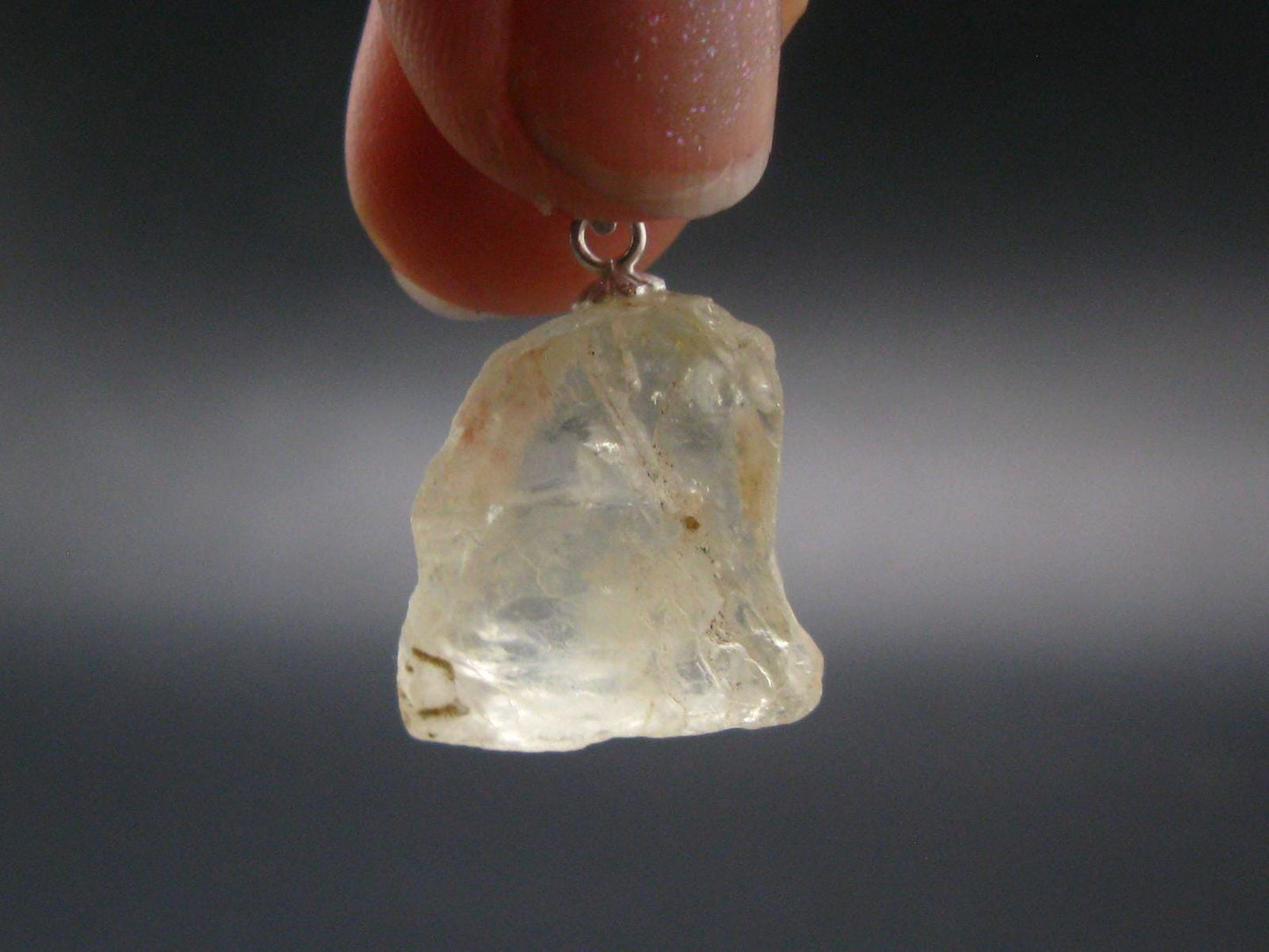 Bytownite Golden Labradorite Silver Pendant From Mexico - 0.9"