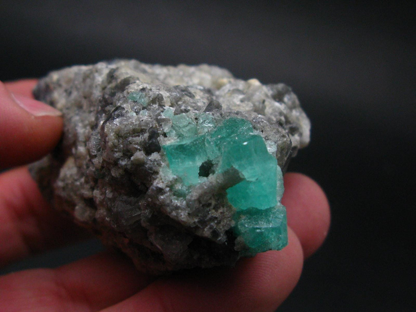 Emerald Beryl Crystal On Matrix From Colombia - 3.2"- 120.3 Grams