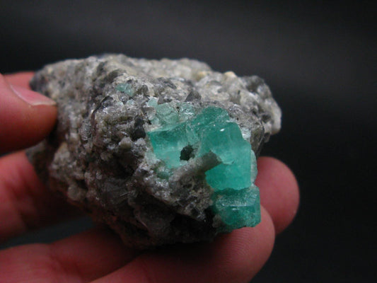 Emerald Beryl Crystal On Matrix From Colombia - 3.2"- 120.3 Grams