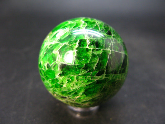 Gem Chrome Diopside Ball Sphere From Russia - 1.5" - 87 Grams