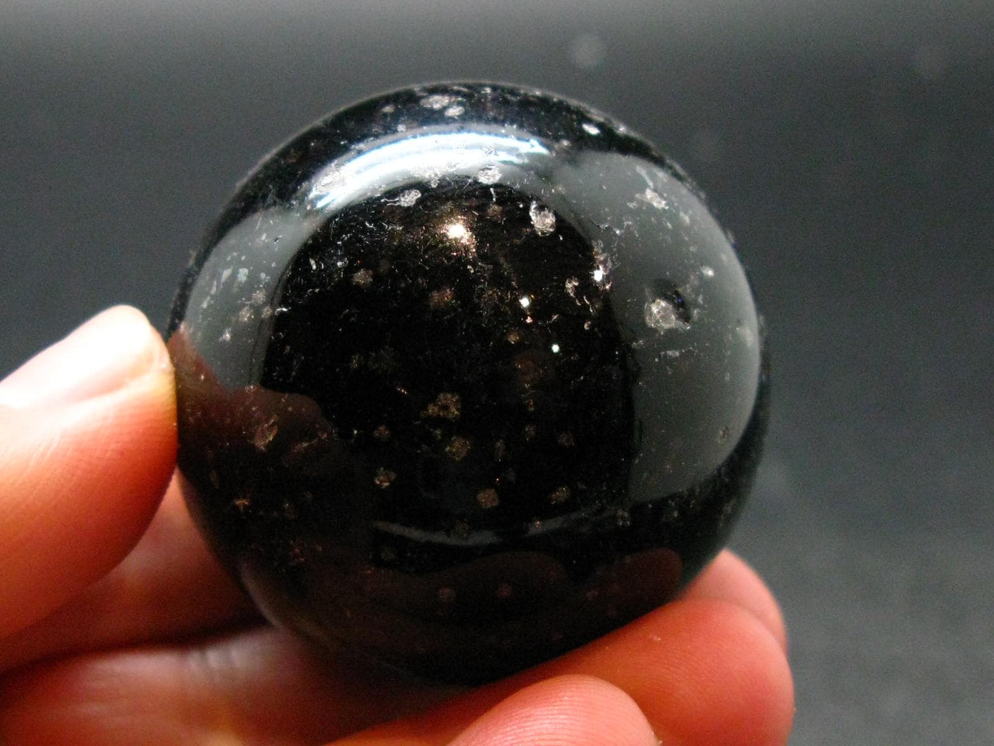 Incredible Cintamani Stone Pearl of Fire Sphere Ball from Indonesia - 1.2" - 85.81 Grams
