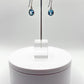 Swiss Blue Topaz Dangle Earrings in Sterling Silver - Weight 4.97 Grams