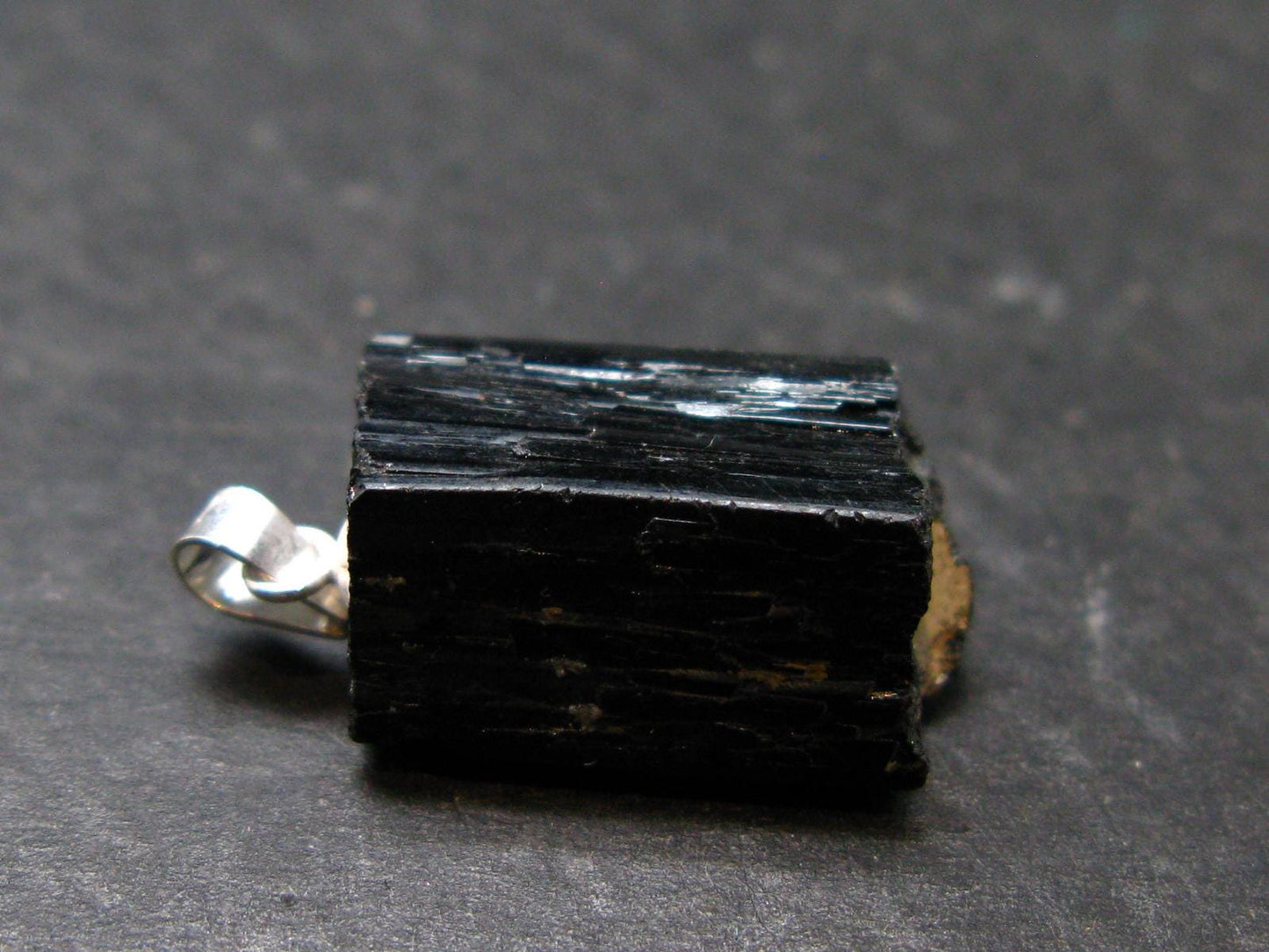 Ilvaite Crystal Silver Pendant From China - 1.0" - 4.75 Grams