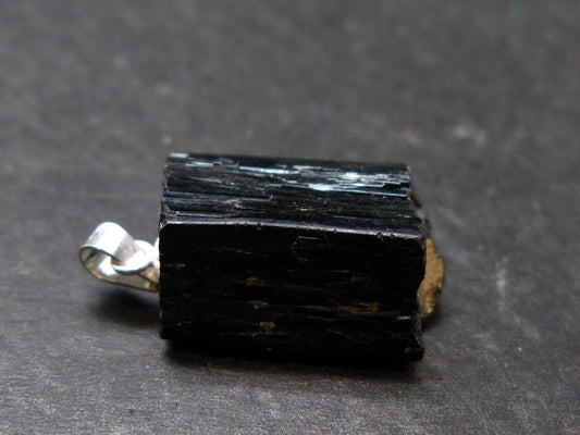 Ilvaite Crystal Silver Pendant From China - 1.0" - 4.75 Grams