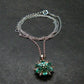 Emerald Silver Pendant W/Chain From Colombia - 3.05 Grams Total