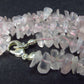 Symbol of Love and Beauty!! Lot of Three Natural Rose Quartz Crystal Free Form Bead Necklace from Brazil - 18" Each