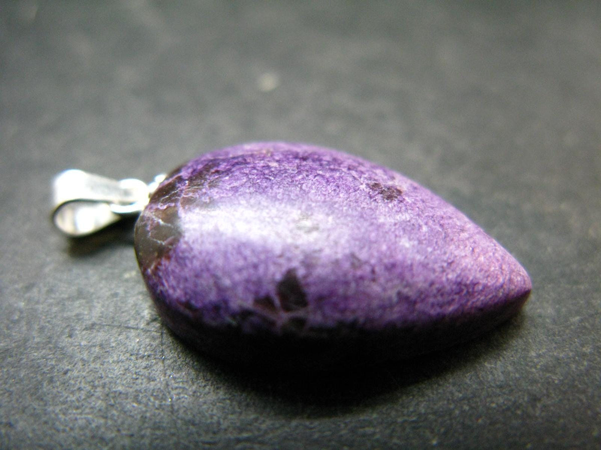 Rare Silver Stichtite Pendant from Australia - 1.1"