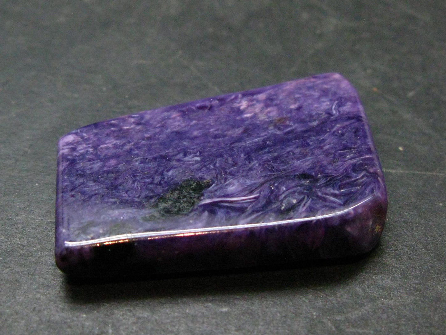 Large Nice Charoite Tumbled Stone from Russia - 12.79 Grams - 1.4"