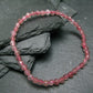 Strawberry Quartz Genuine Bracelet ~ 7 Inches ~ 4mm Facetted Beads