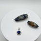 Sapphire Halo Pendant | Sterling Silver Necklace, September Birthstone