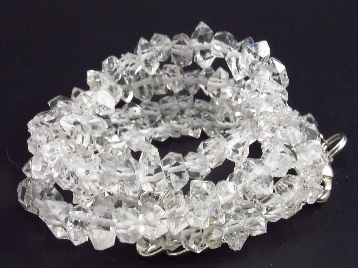 Herkimer Diamond Quartz Necklace From USA - 17"