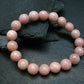 Intense Pink Calcite Genuine Bracelet ~ 7 Inches ~ 10mm Round Beads
