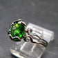 Helenite Gaia Stone Gem Sterling Silver Ring From Washington - Size 8 - 1.2 Carats