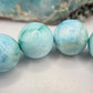 Larimar Beaded Bracelet Blue Gemstone Natural Jewelry Ocean Stone Gift