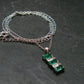 Emerald Silver Pendant W/Chain From Colombia - 2.47 Grams Total