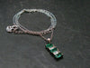 Emerald Silver Pendant W/Chain From Colombia - 2.47 Grams Total