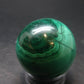 Amazing Rich Vivid Vibrant Green Malachite Sphere Ball From Congo - 1.6"