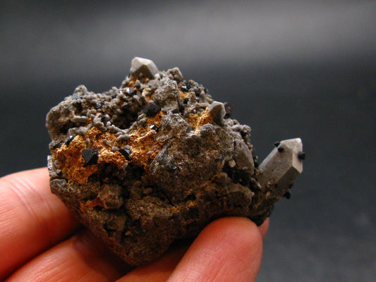 Brookite On Quartz Cluster From Arkansas - 42.9 Grams - 1.9"